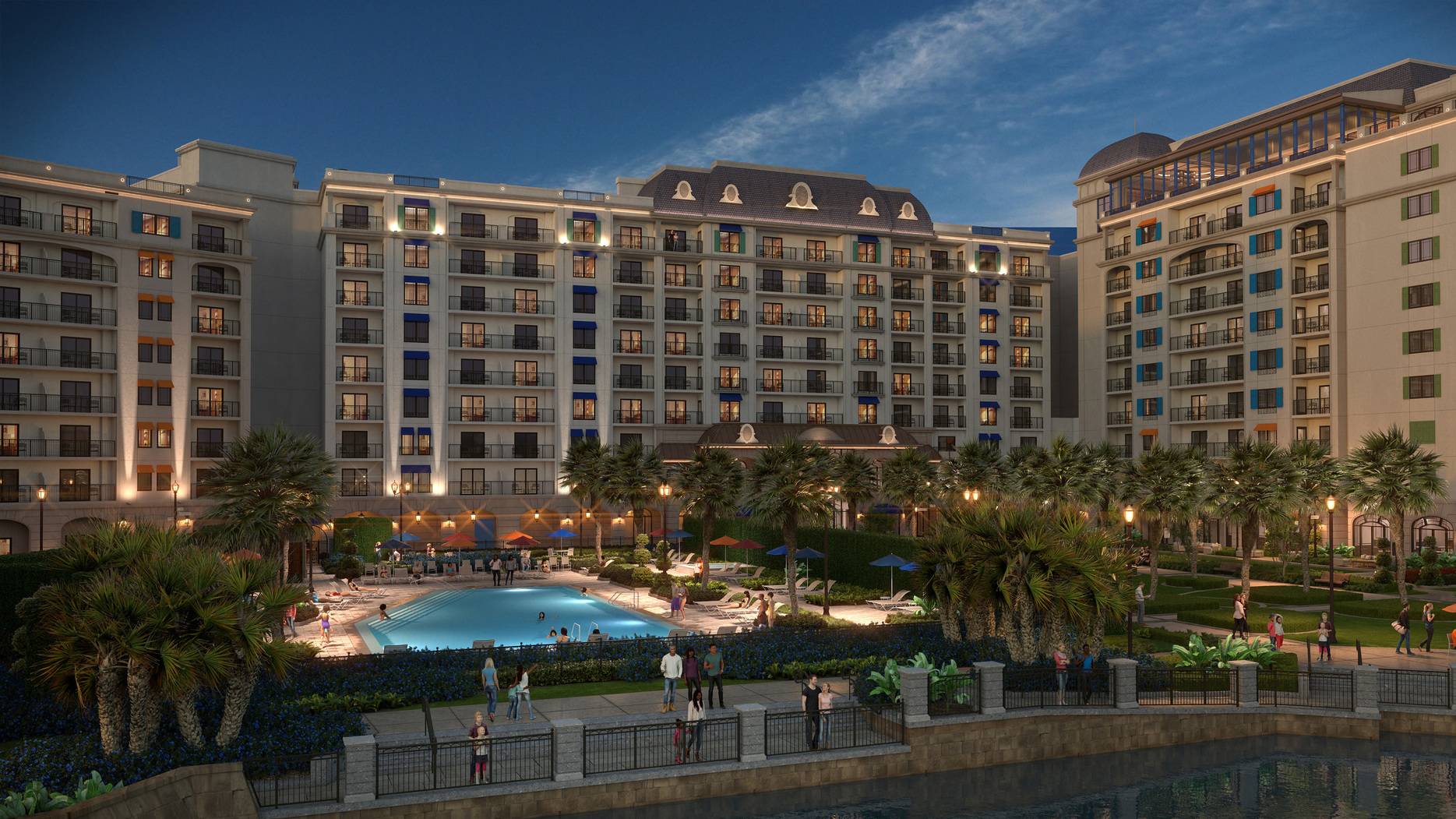 Disney Riviera Resort concept art - Beau Soleil quiet pool