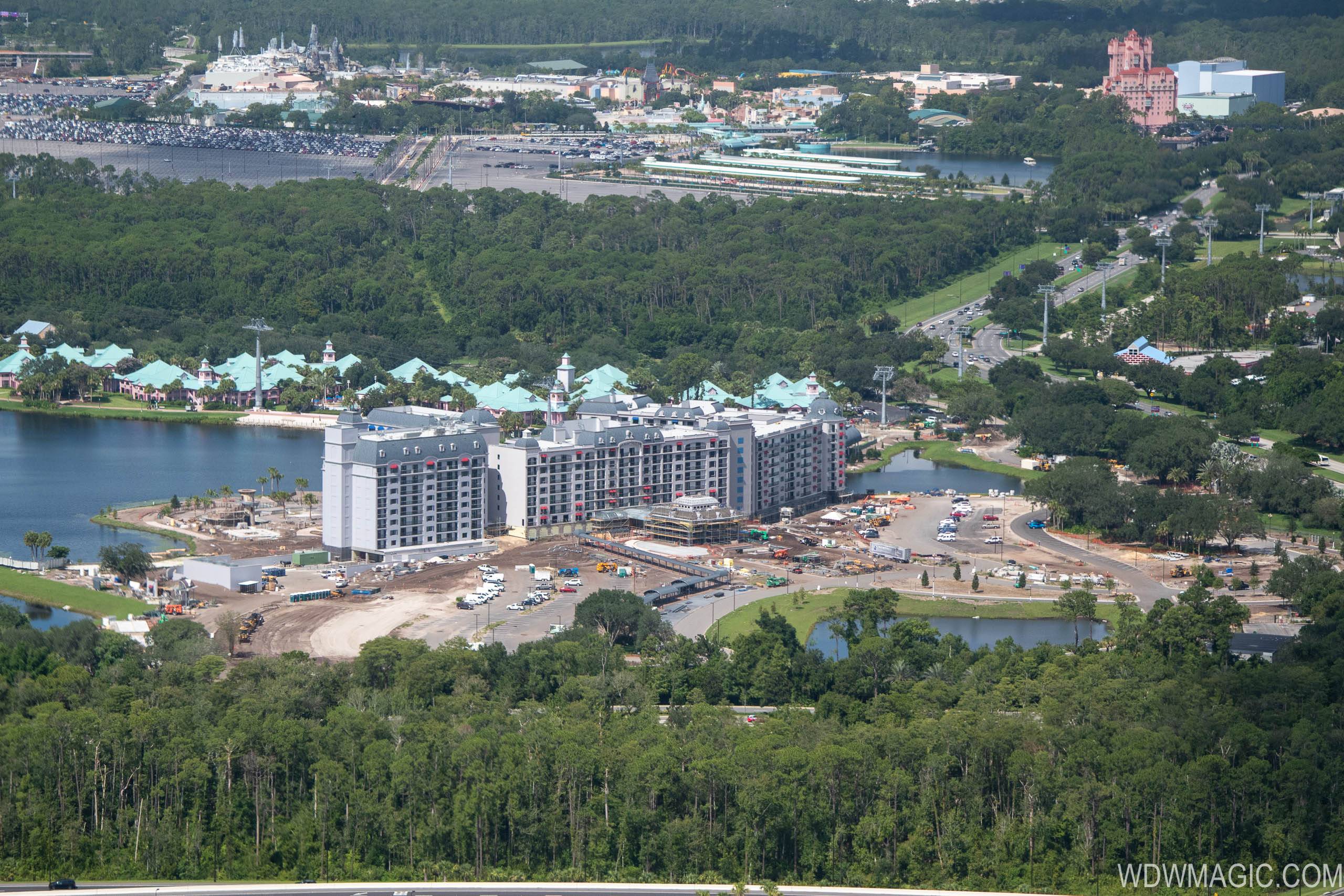 Disney Riviera construction from the air - July 2019