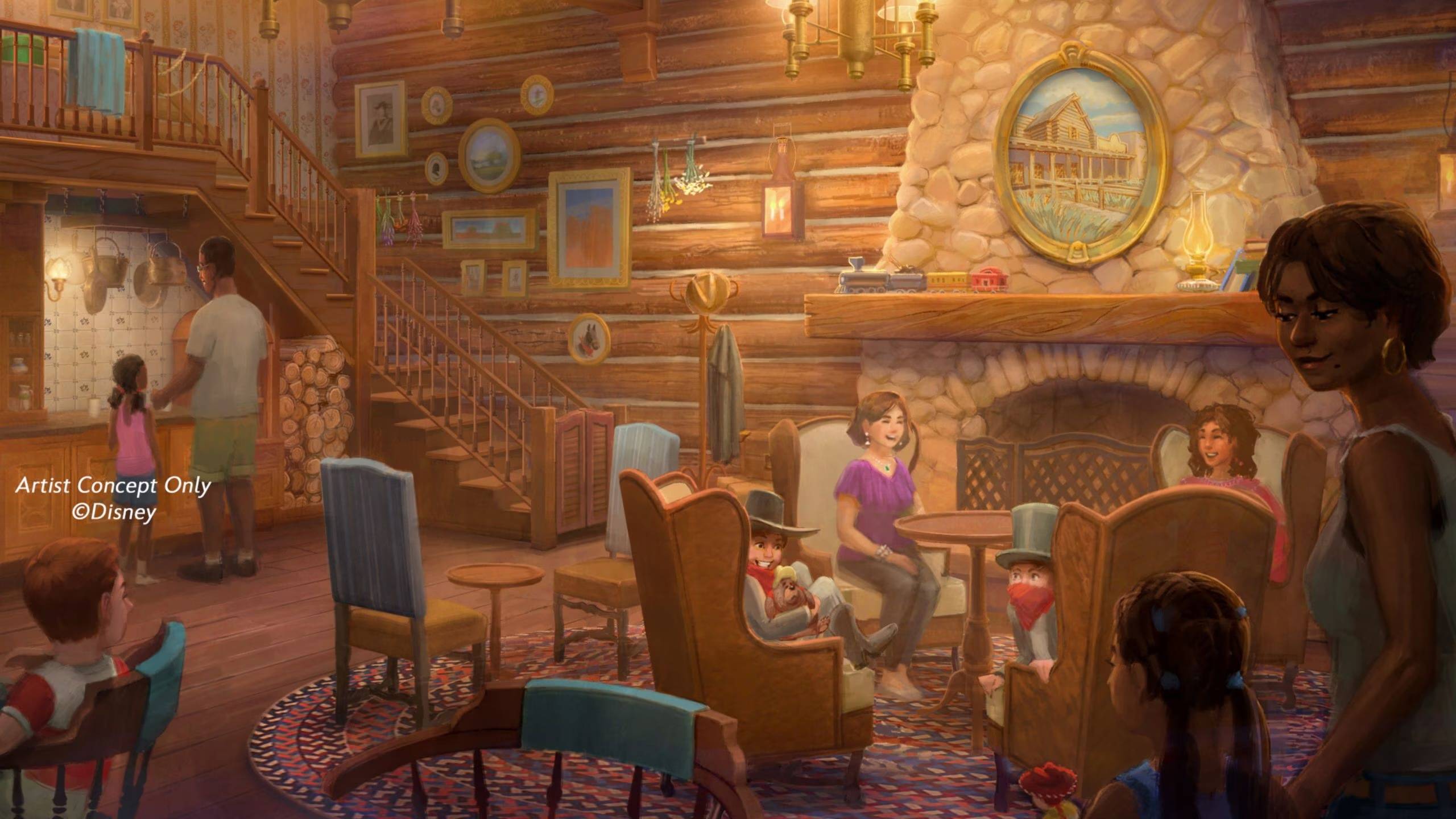 Disney Shares First Concept Art and Details of McKim's Mile House DVC Lounge in Frontierland