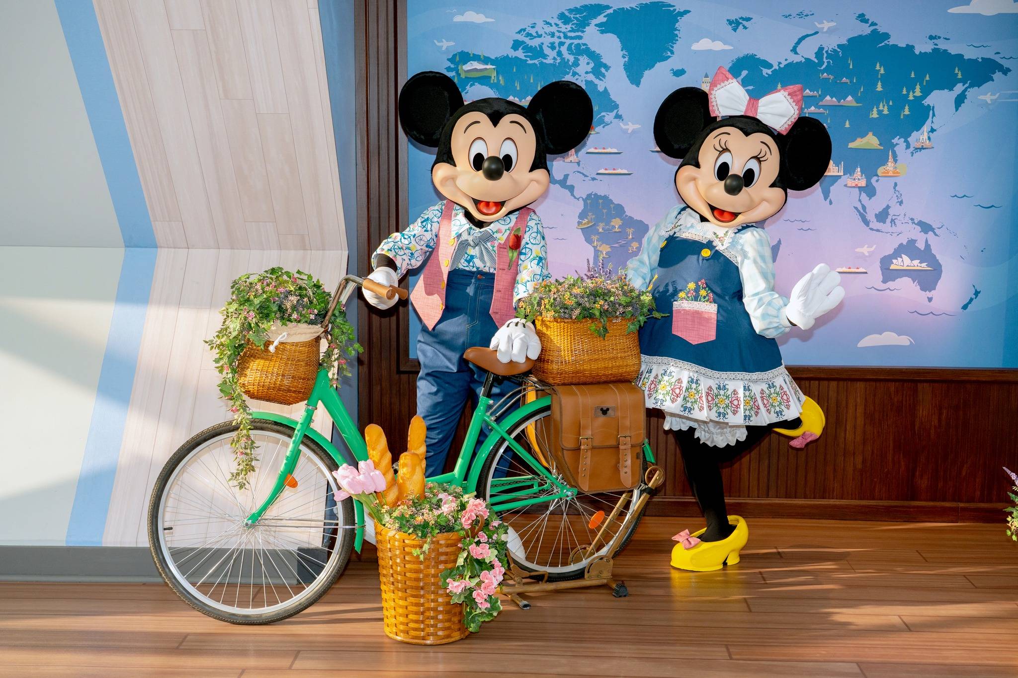 Mickey and Minnie's New Cottagecore Outfits at EPCOT DVC ImaginAtrium