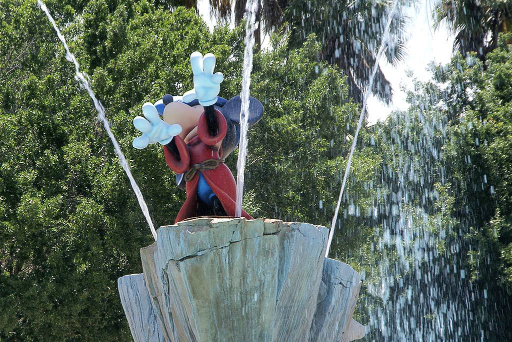 Sorcerer Mickey at the Fantasia pool
