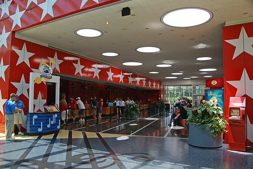 All Star Music Resort - Melody Hall lobby and food court