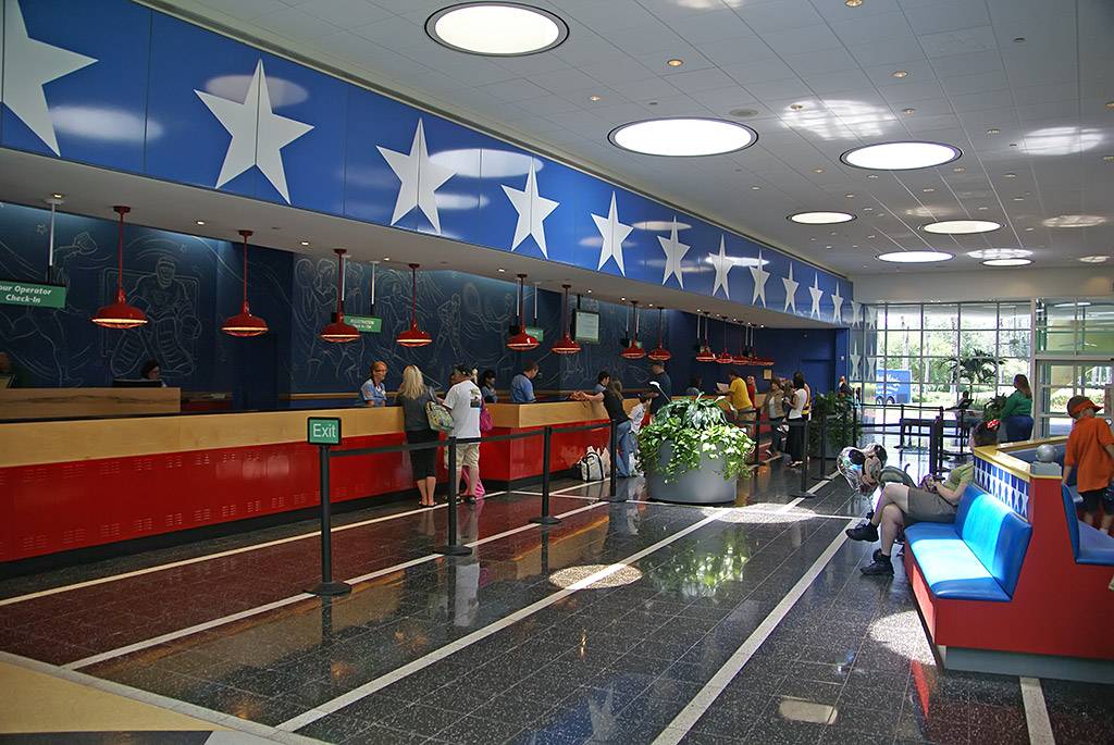 All Star Sports Resort - Stadium Hall lobby and food court