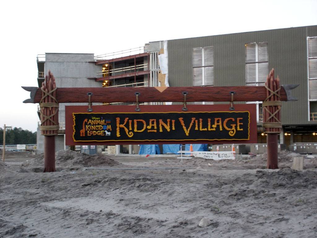 Animal Kingdom Lodge DVC Villas get it's sign plus the latest construction photos