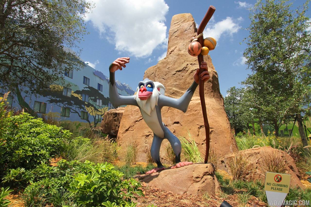 Rafiki in Disney's Art of Animation Resort Lion King section