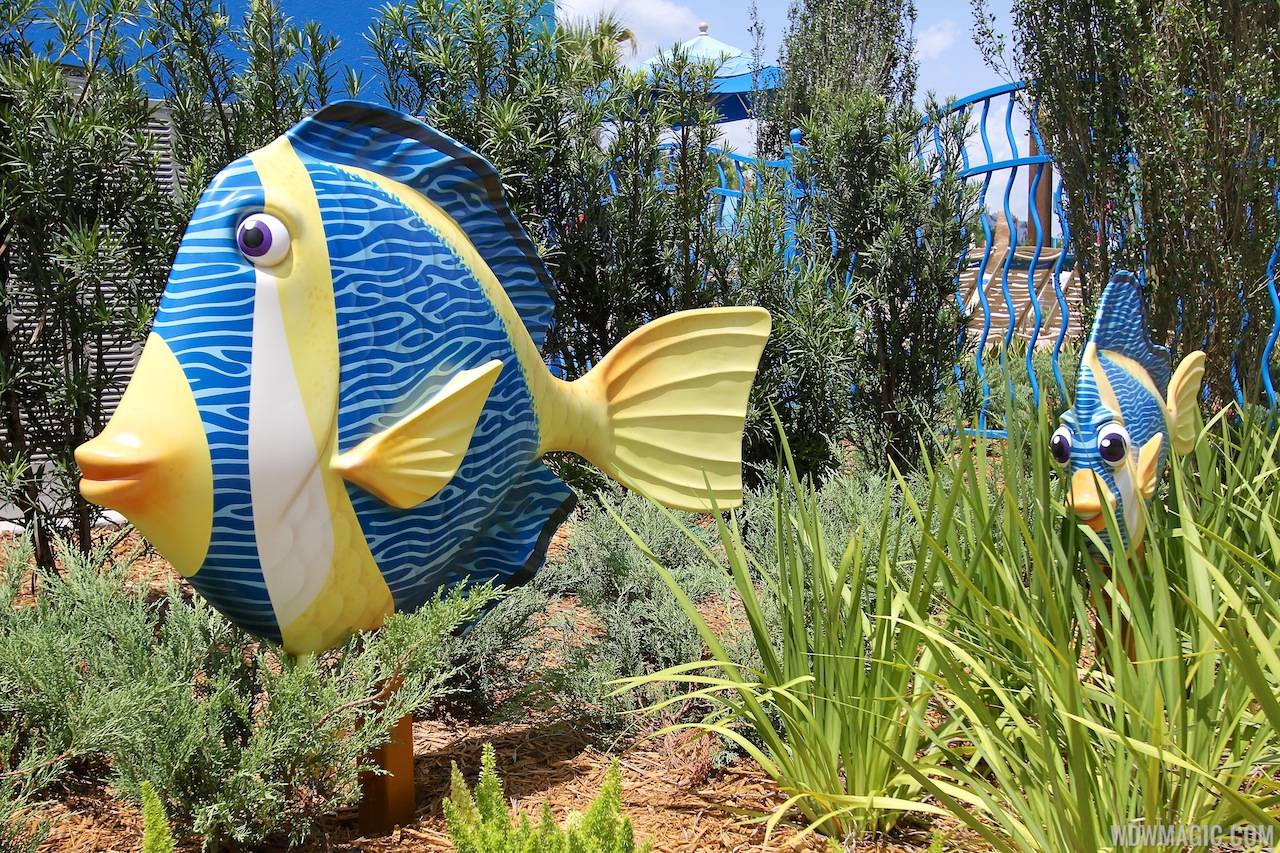 Some details in the Finding Nemo section of Disney's Art of Animation Resort