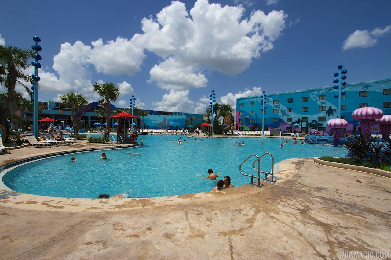 The Big Blue Pool in the Finding Nemo section of Disney's Art of Animation Resort