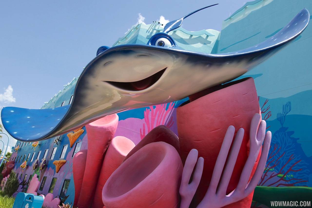 Mr Ray in the Finding Nemo section of Disney's Art of Animation Resort