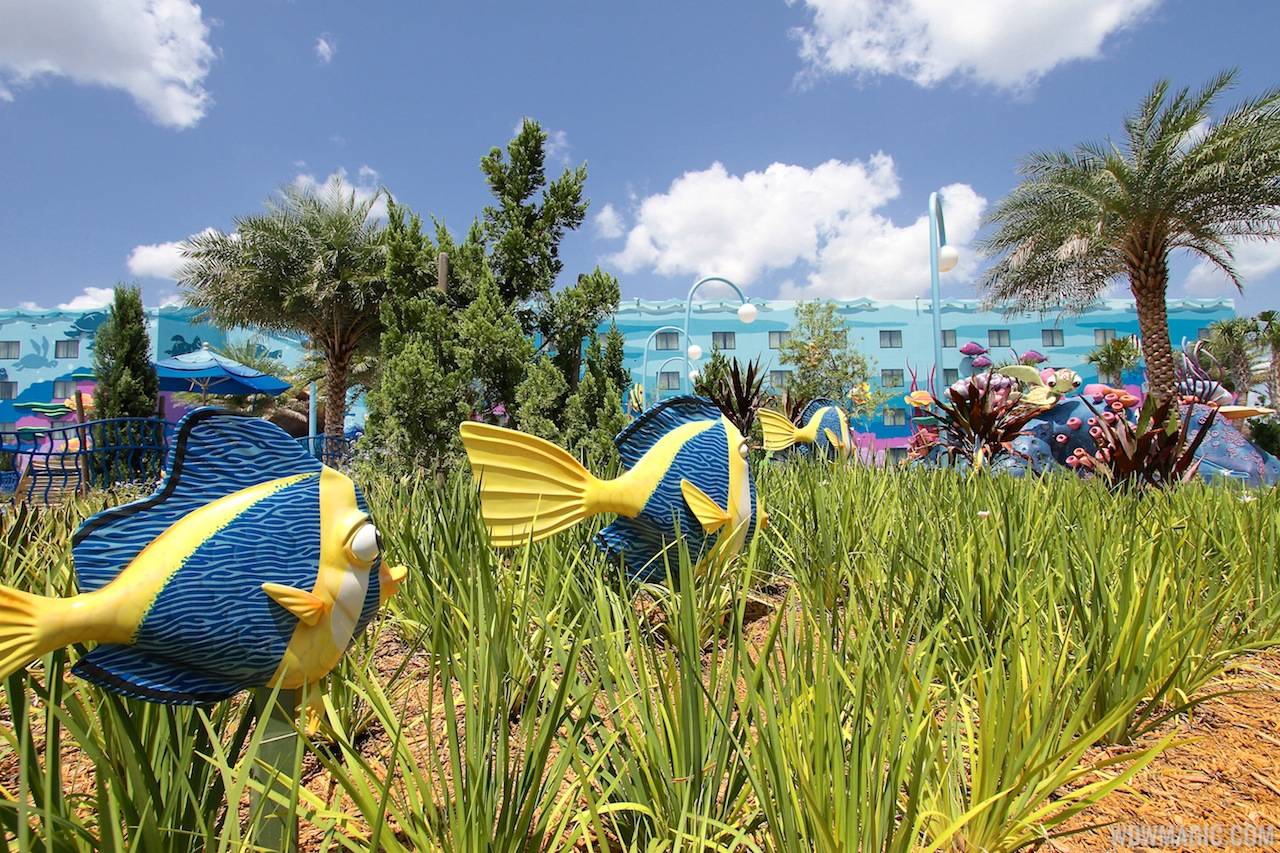Gardens in the Finding Nemo section of Disney's Art of Animation Resort