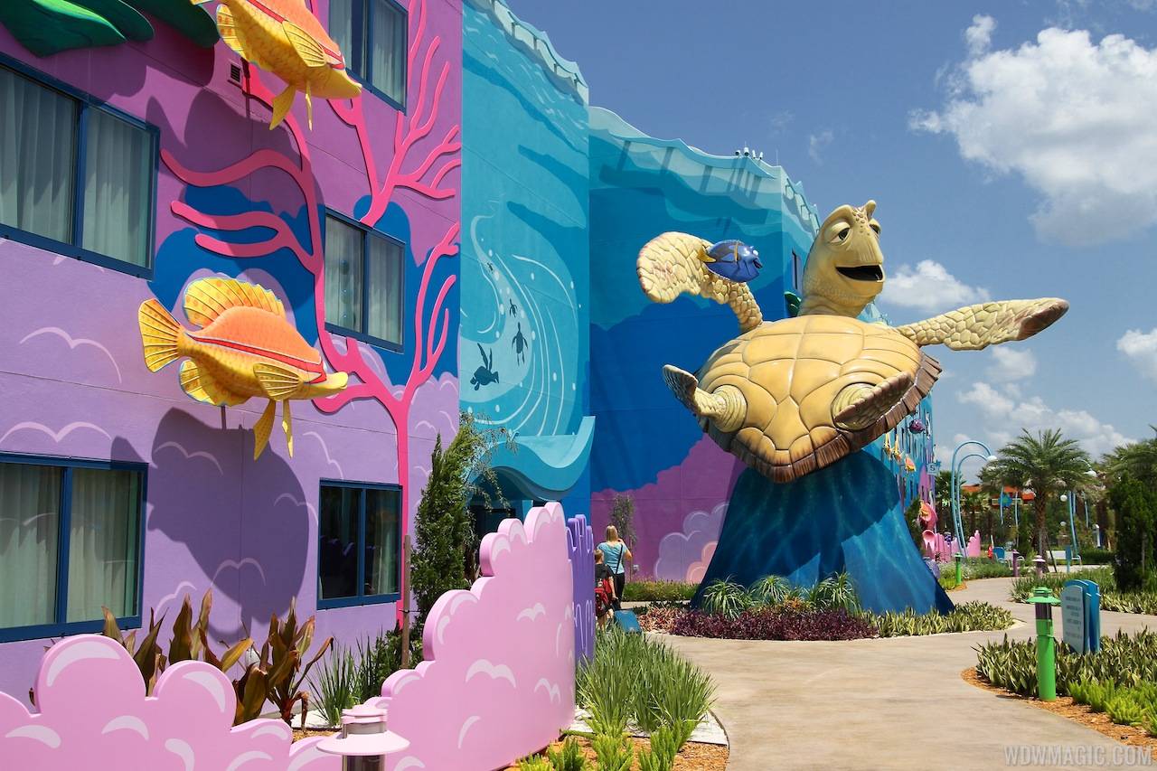 Crush in the Finding Nemo section of Disney's Art of Animation Resort