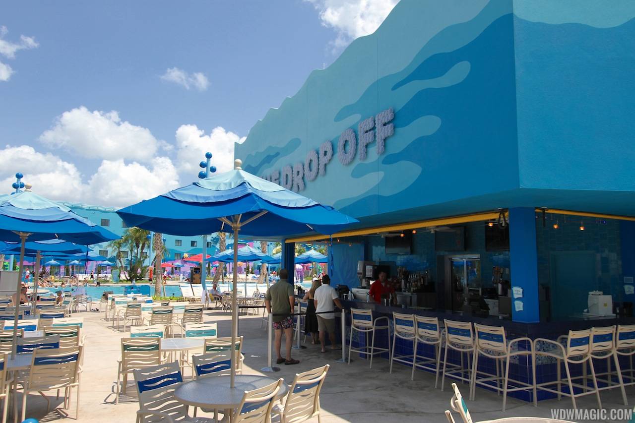 The Drop Off pool bar in the Finding Nemo section of Disney's Art of Animation Resort