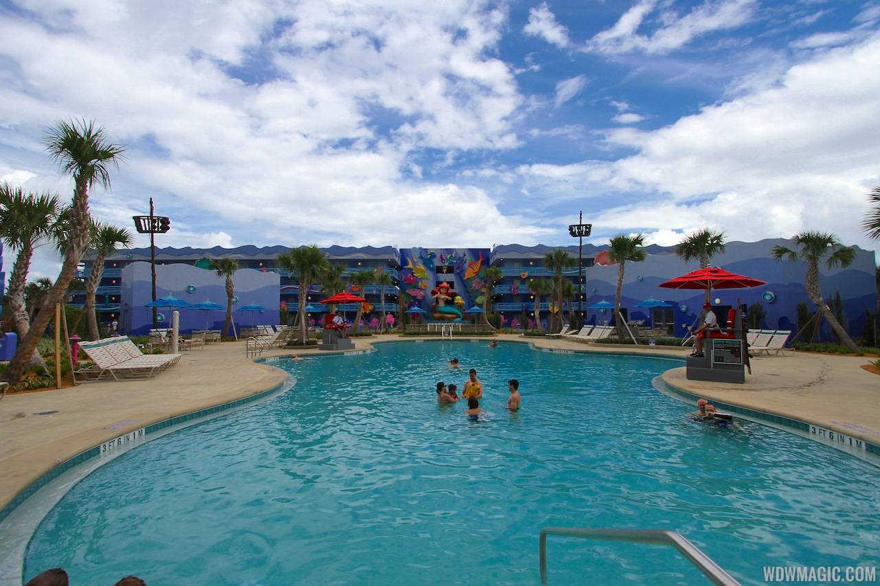 Flippin' Fins Pool in The Little Mermaid section of the resort will be closed early January through late February 2022