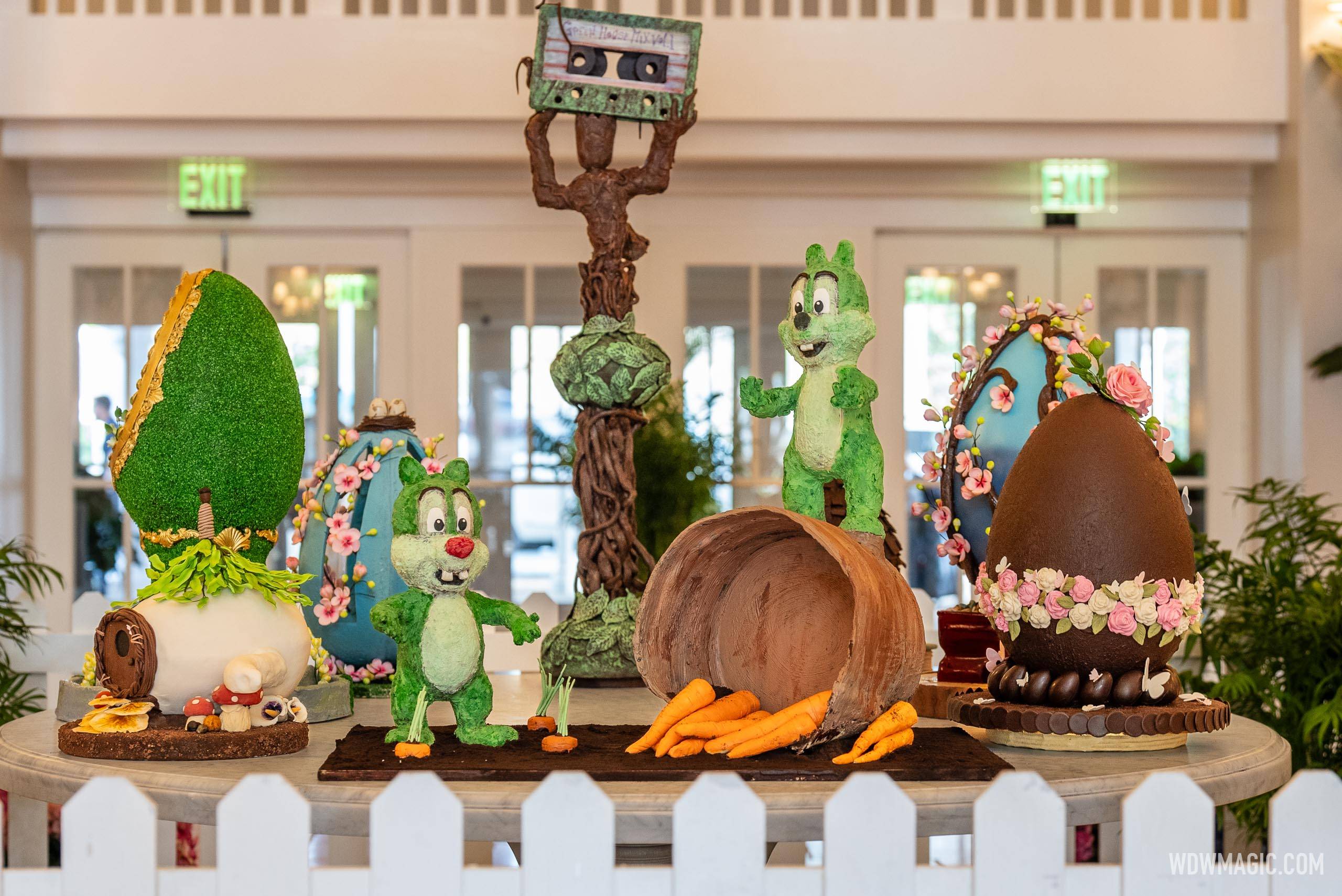 Disney's Beach Club Resort Easter Egg display 2024