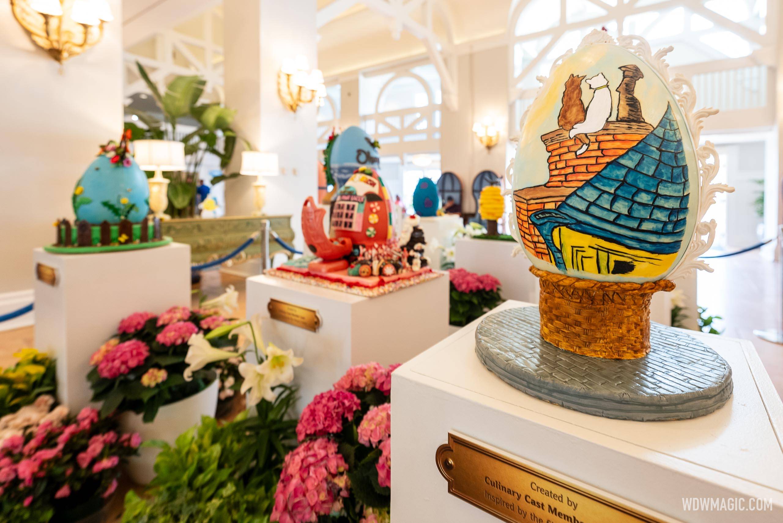 Disney's Beach Club Resort Easter Egg display 2025