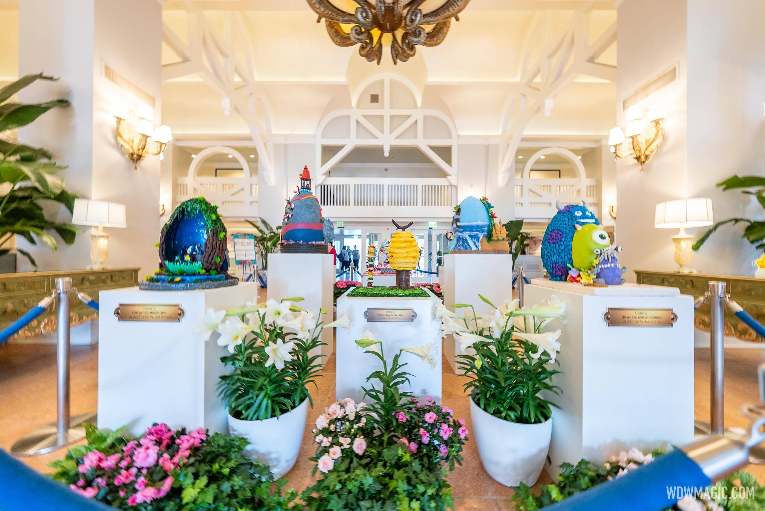 Disney's Beach Club Resort Easter Egg display 2025