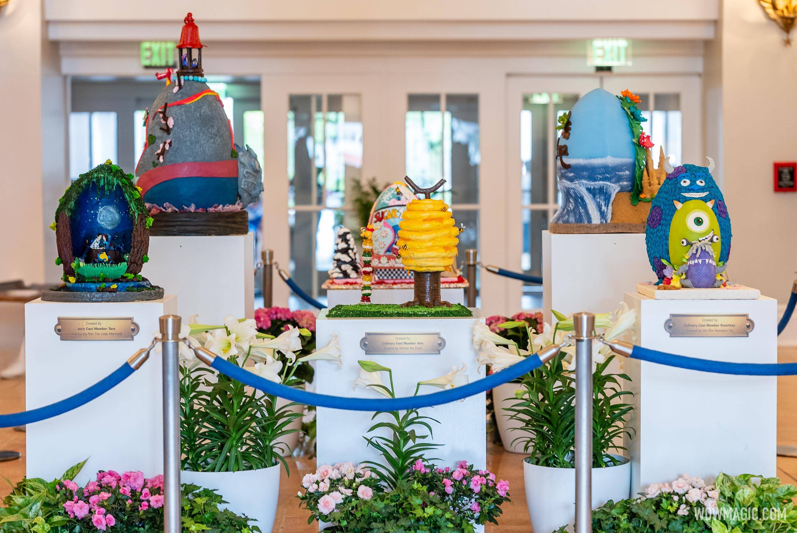 Disney's Beach Club Resort Easter Egg display 2025