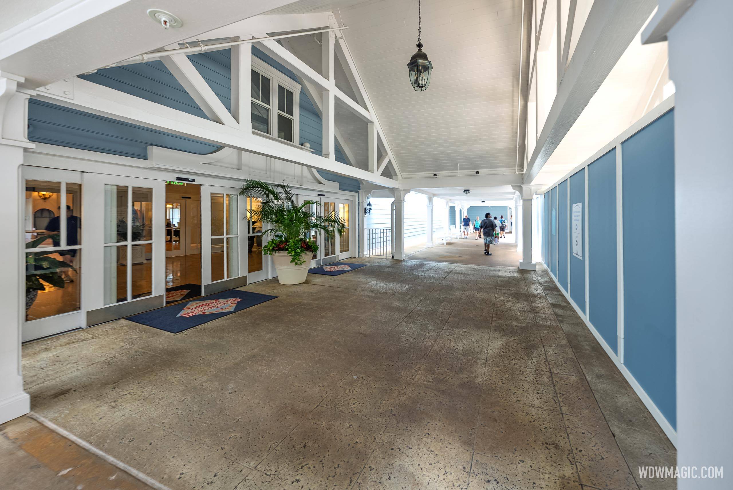 Porte Cochere Closed for Refurbishment at Beach Club - June 12, 2025