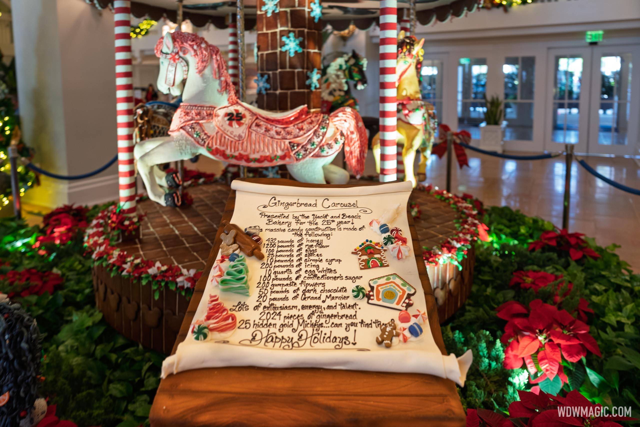 2025 Gingerbread Carousel at Disney's Beach Club Resort