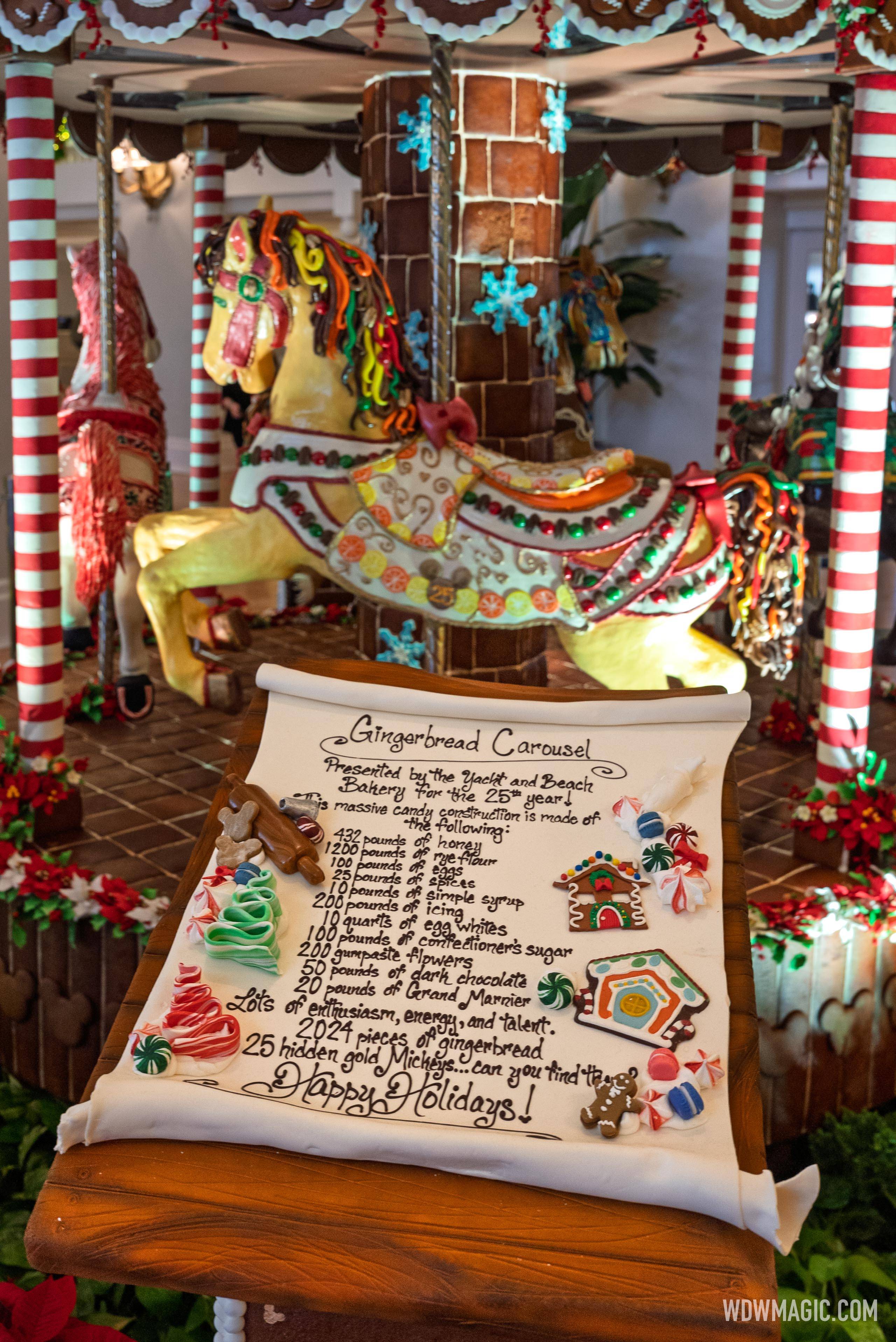 2025 Gingerbread Carousel at Disney's Beach Club Resort