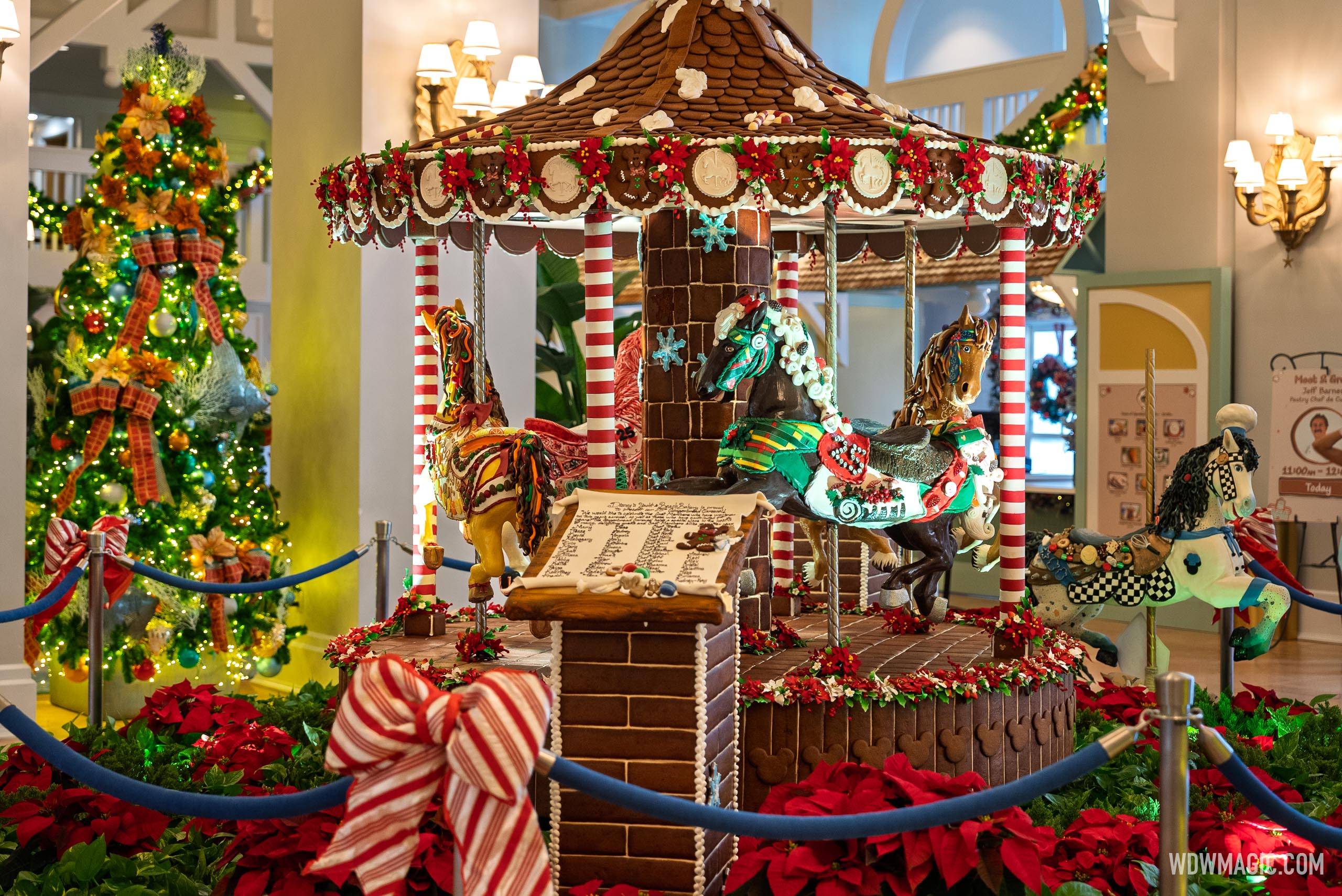 2025 Gingerbread Carousel at Disney's Beach Club Resort