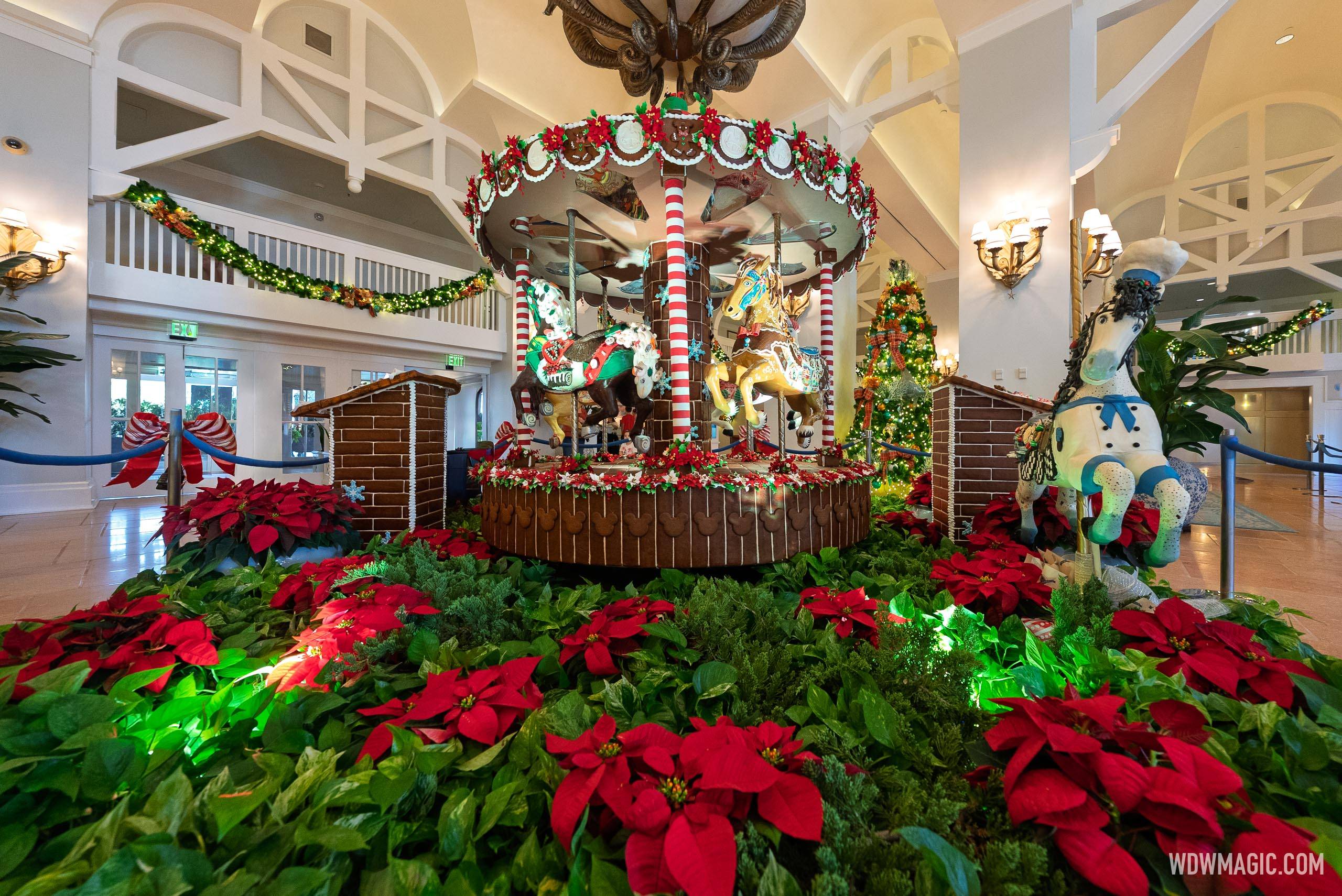 2025 Gingerbread Carousel at Disney's Beach Club Marks 25 Years of