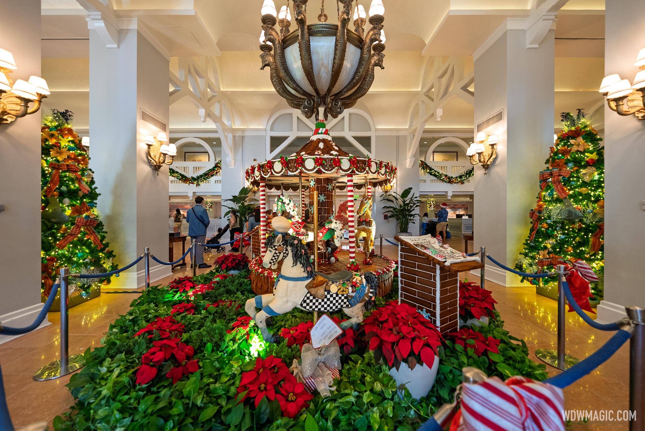 2025 Gingerbread Carousel at Disney's Beach Club Marks 25 Years of