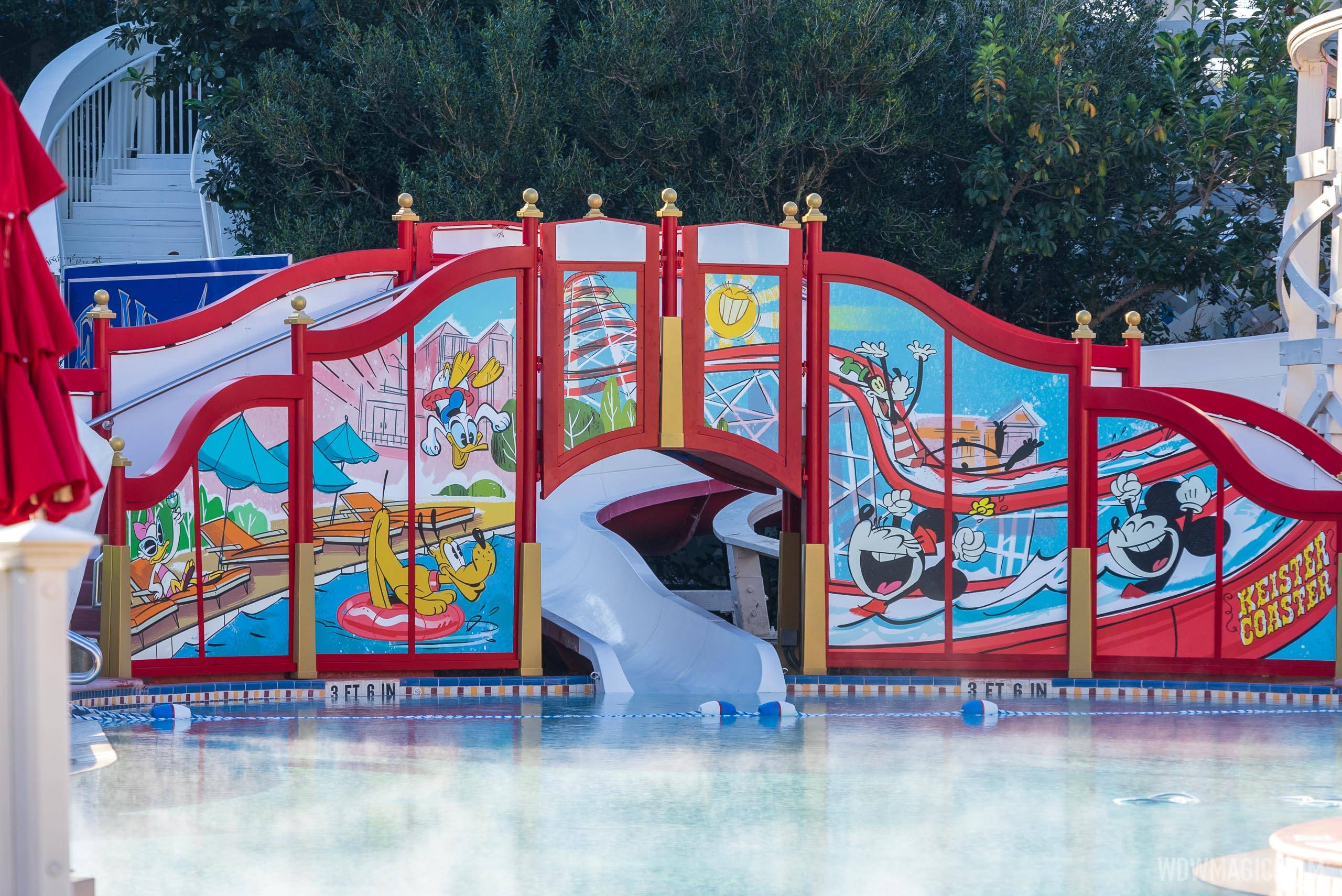 PHOTOS - Walls down at the new-look slide at the Boardwalk's Luna Park pool