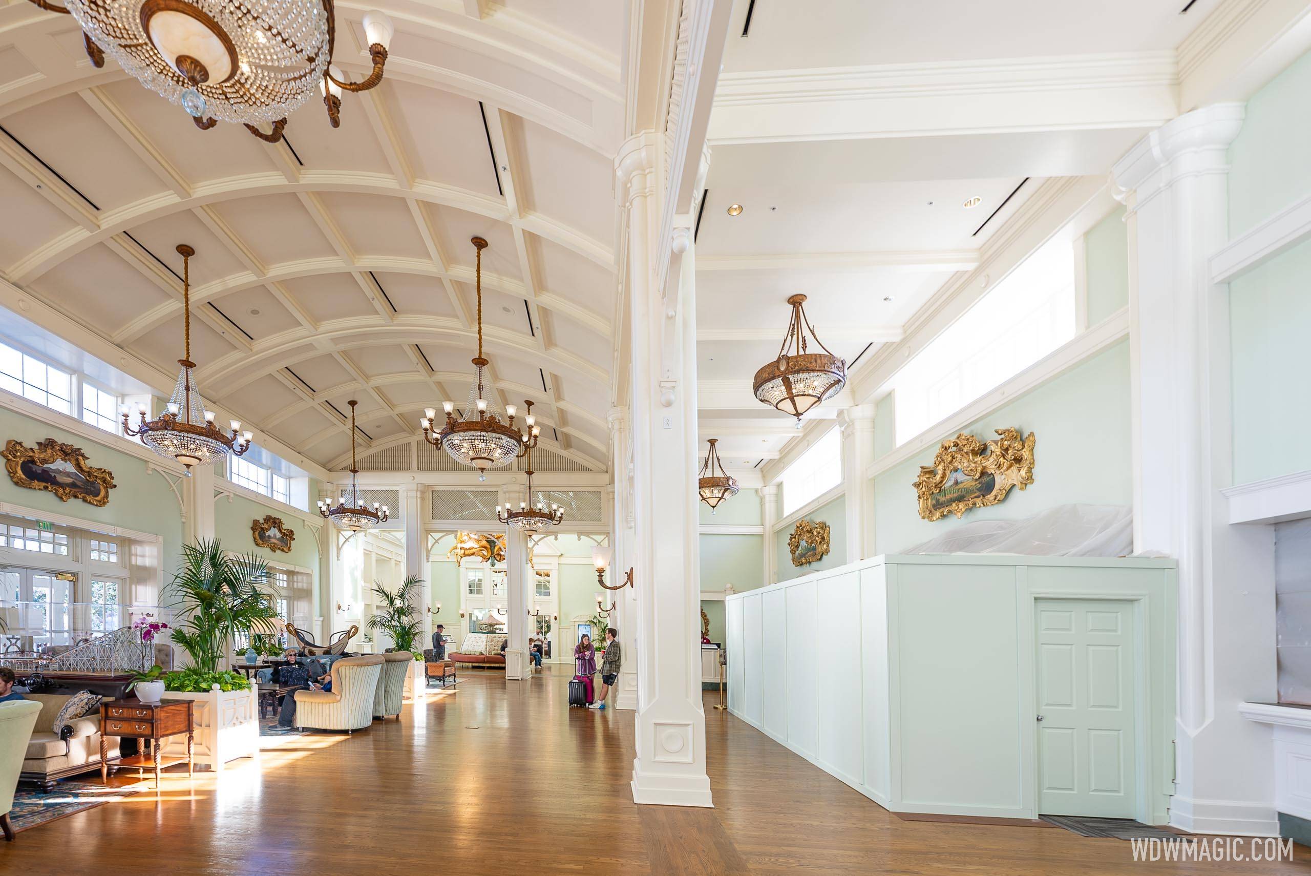 Lobby refurbishment begins at Disney's BoardWalk Inn in Walt Disney World