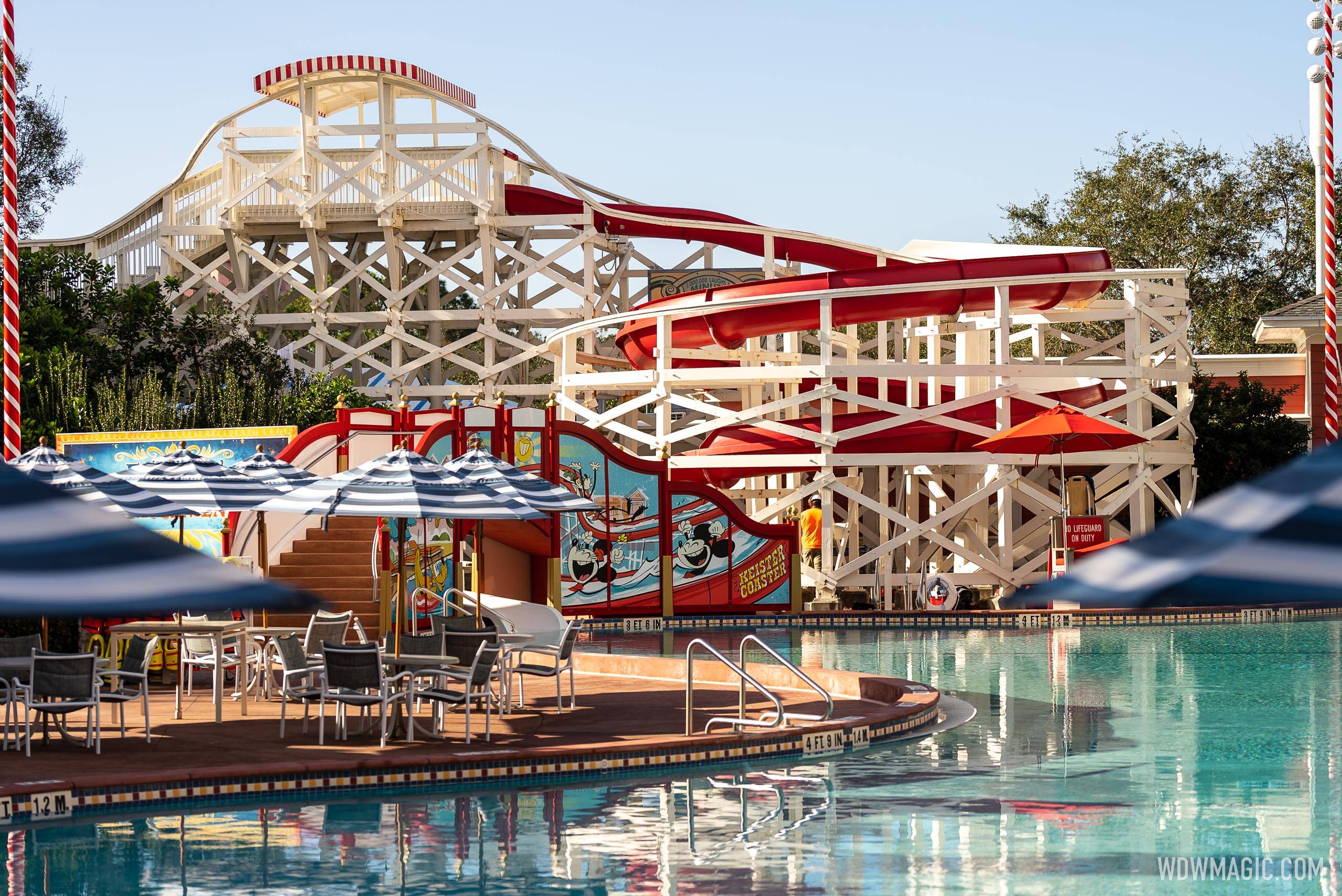 Luna Park Pool Slide closed for refurbishment