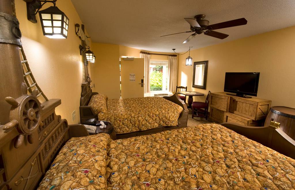 A look inside one of the new Pirates of the Caribbean themed rooms at the Caribbean Beach Resort