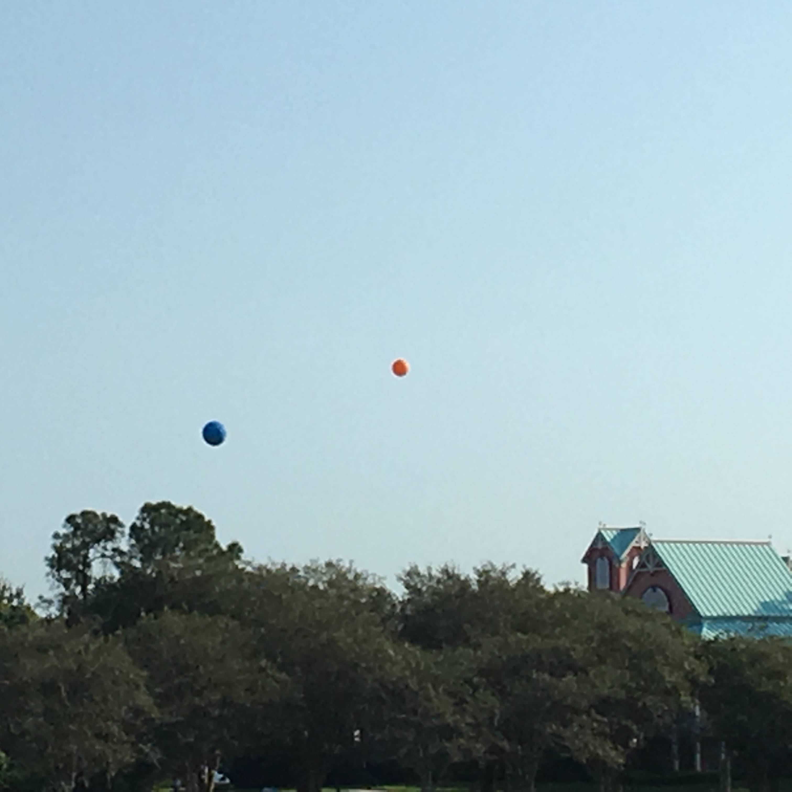 Height test balloons at Disney's Caribbean Beach Resort