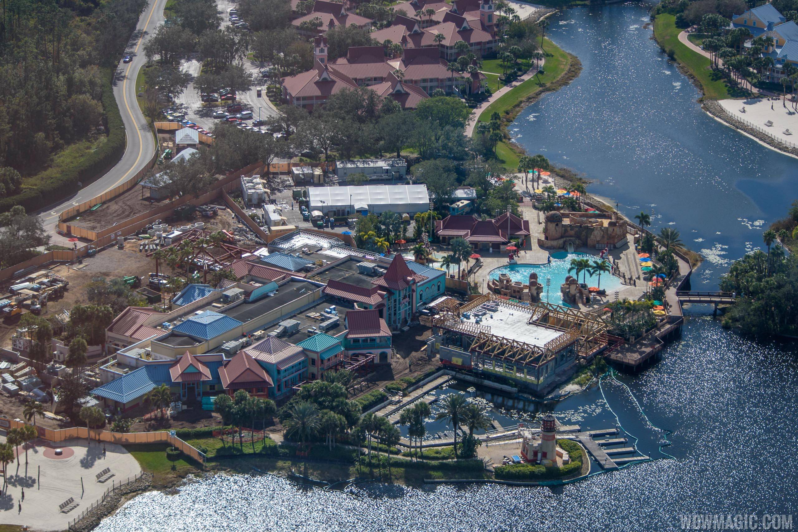 Aerial views of the Old Port Royale expansion - January 2018