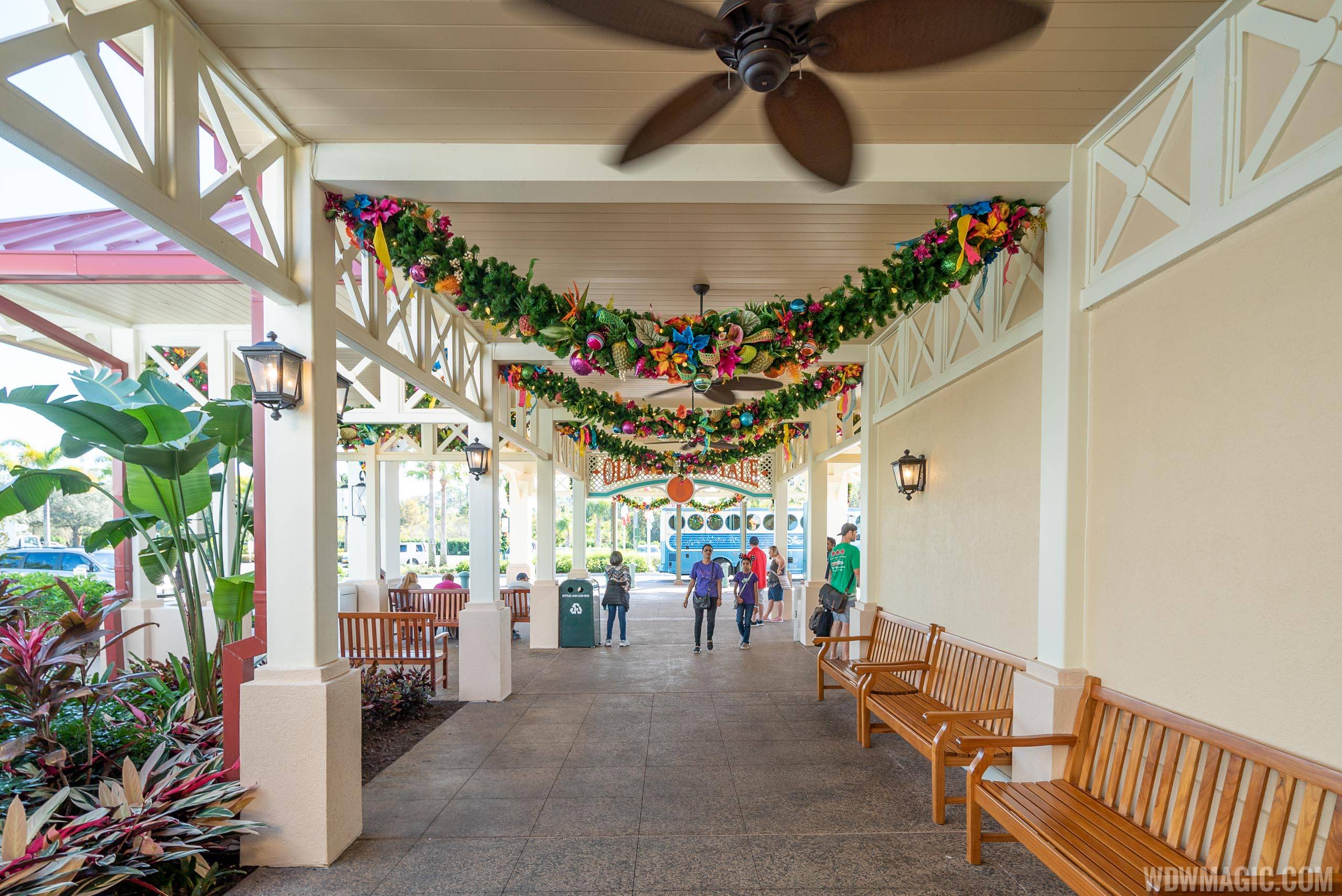 Disney's Caribbean Beach Resort Christmas Holiday Decor 2019 - Photo 4 of 10