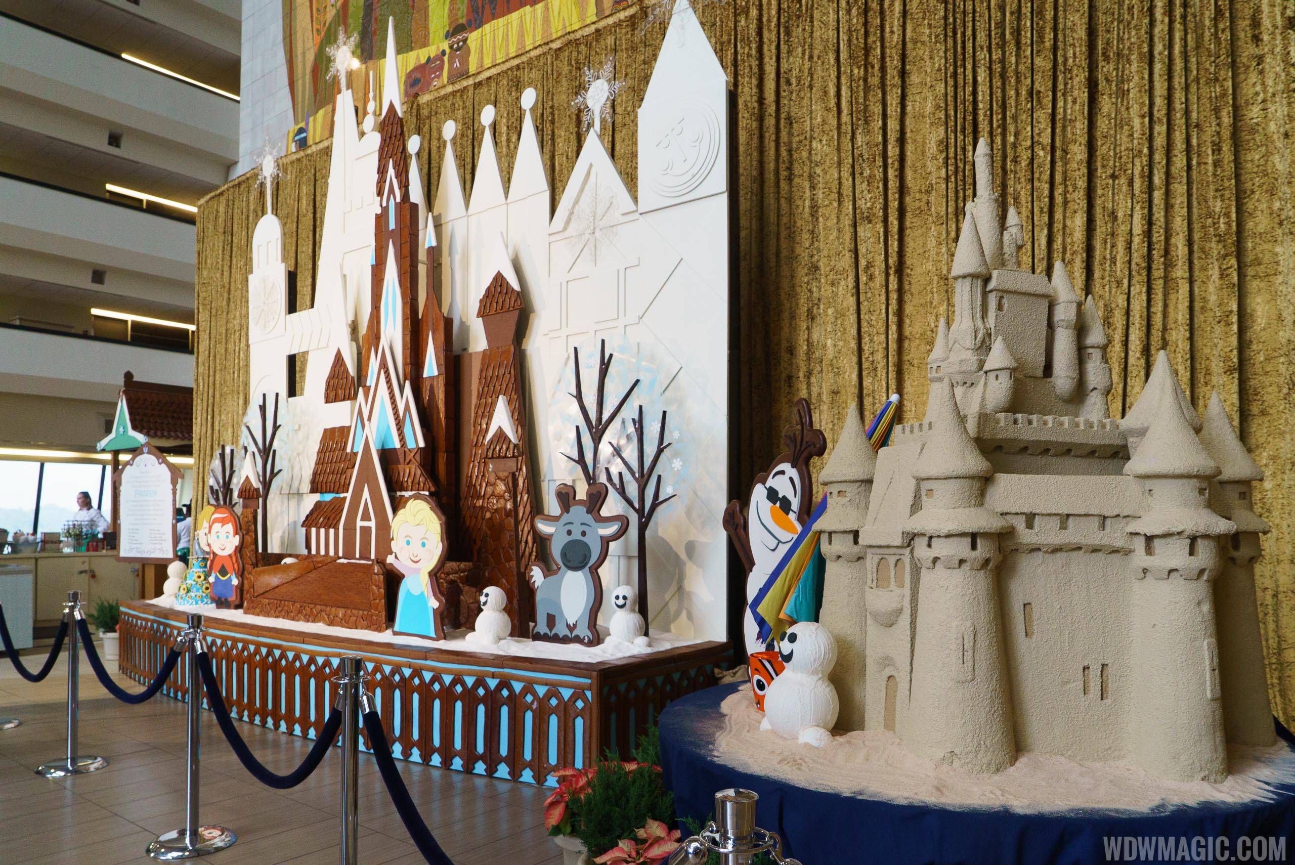 Disney's Contemporary Resort 2015 'Frozen' themed Gingerbread House