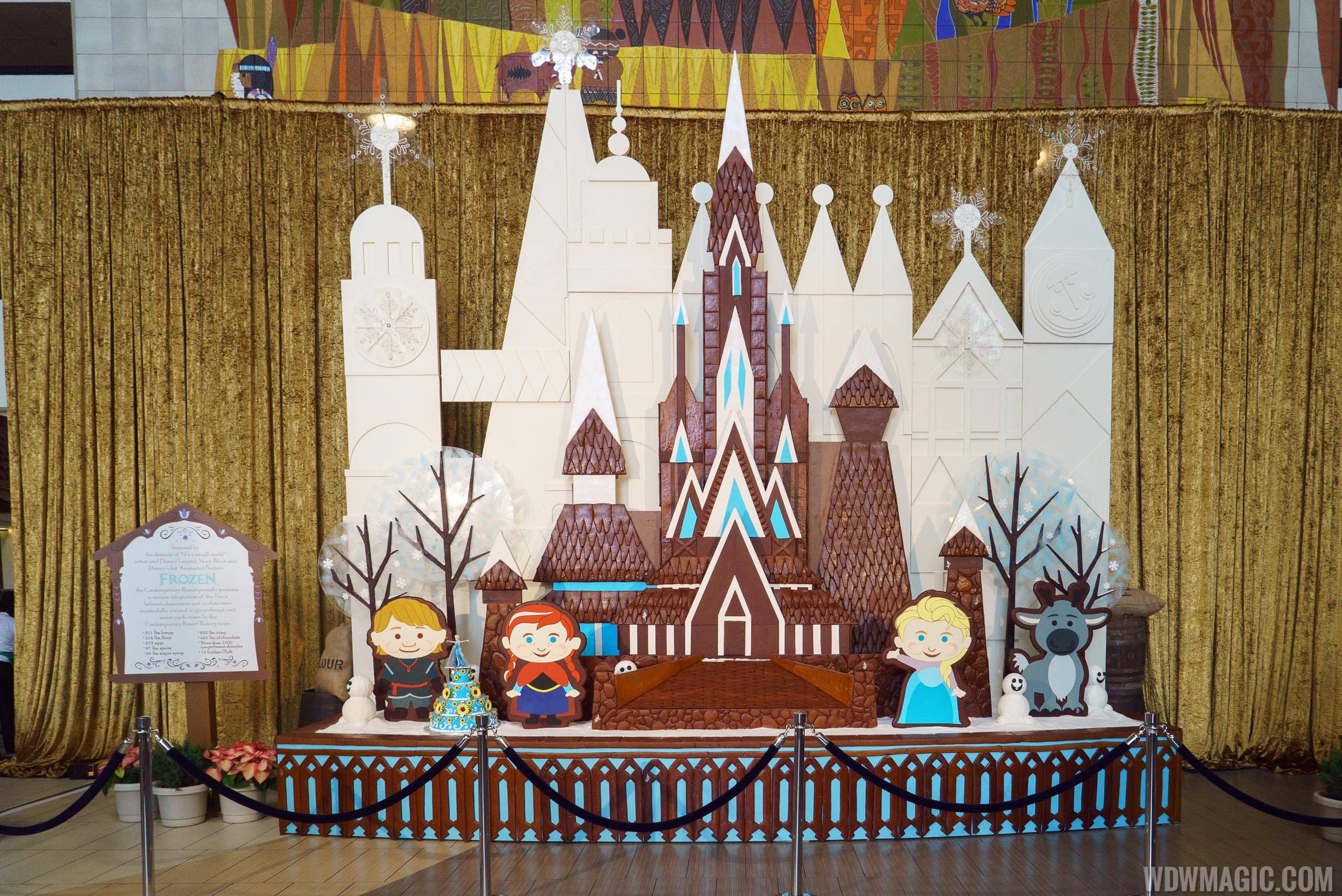 PHOTOS - Frozen themed Gingerbread House at Disney's Contemporary Resort