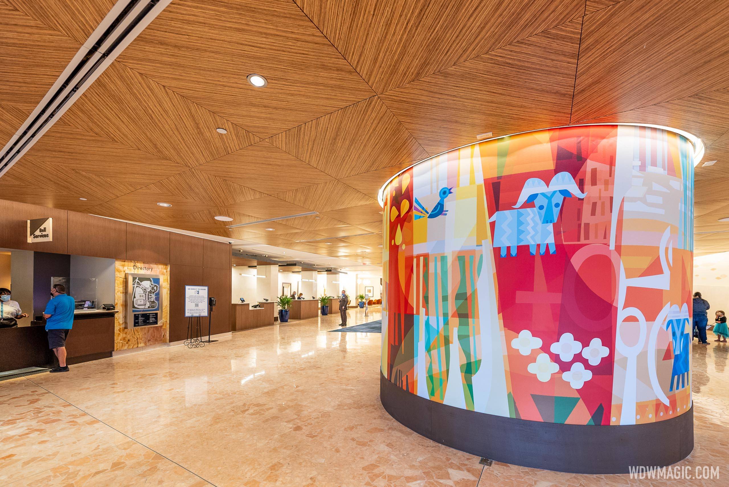 A look at the new Contemporary Resort lobby