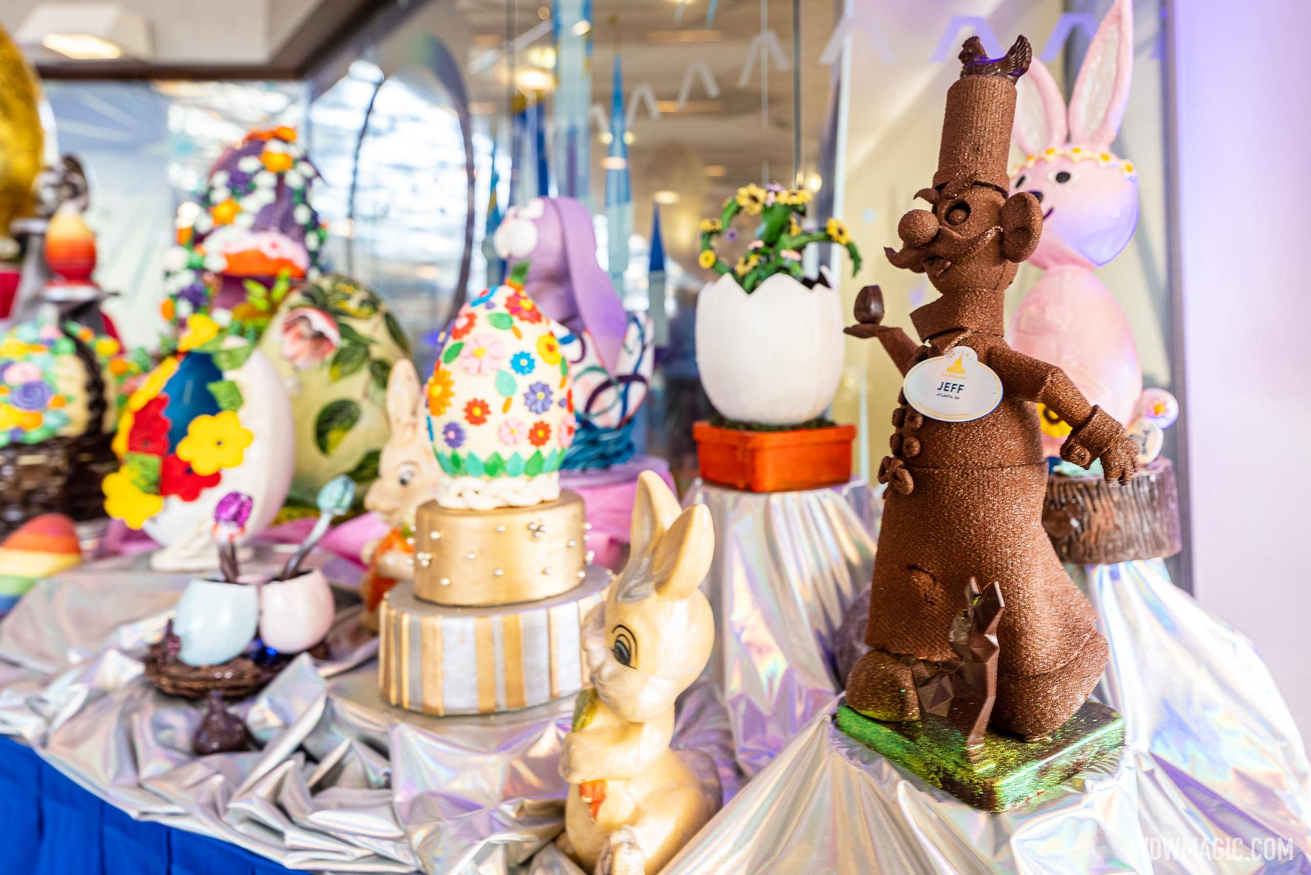 Disney's Contemporary Resort Easter egg display 2022