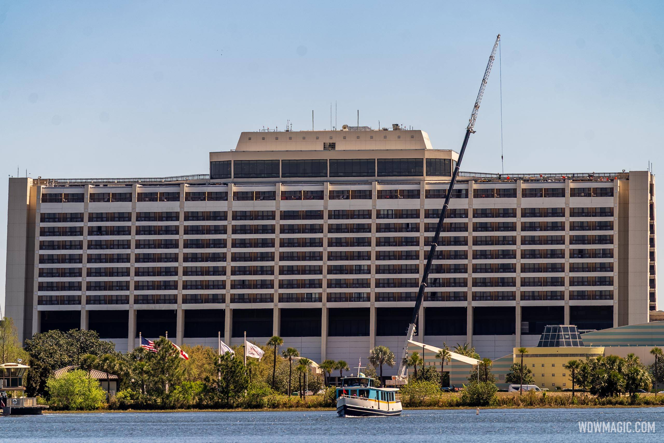 Disney's Contemporary Resort Roof Refurbishment - March 2025