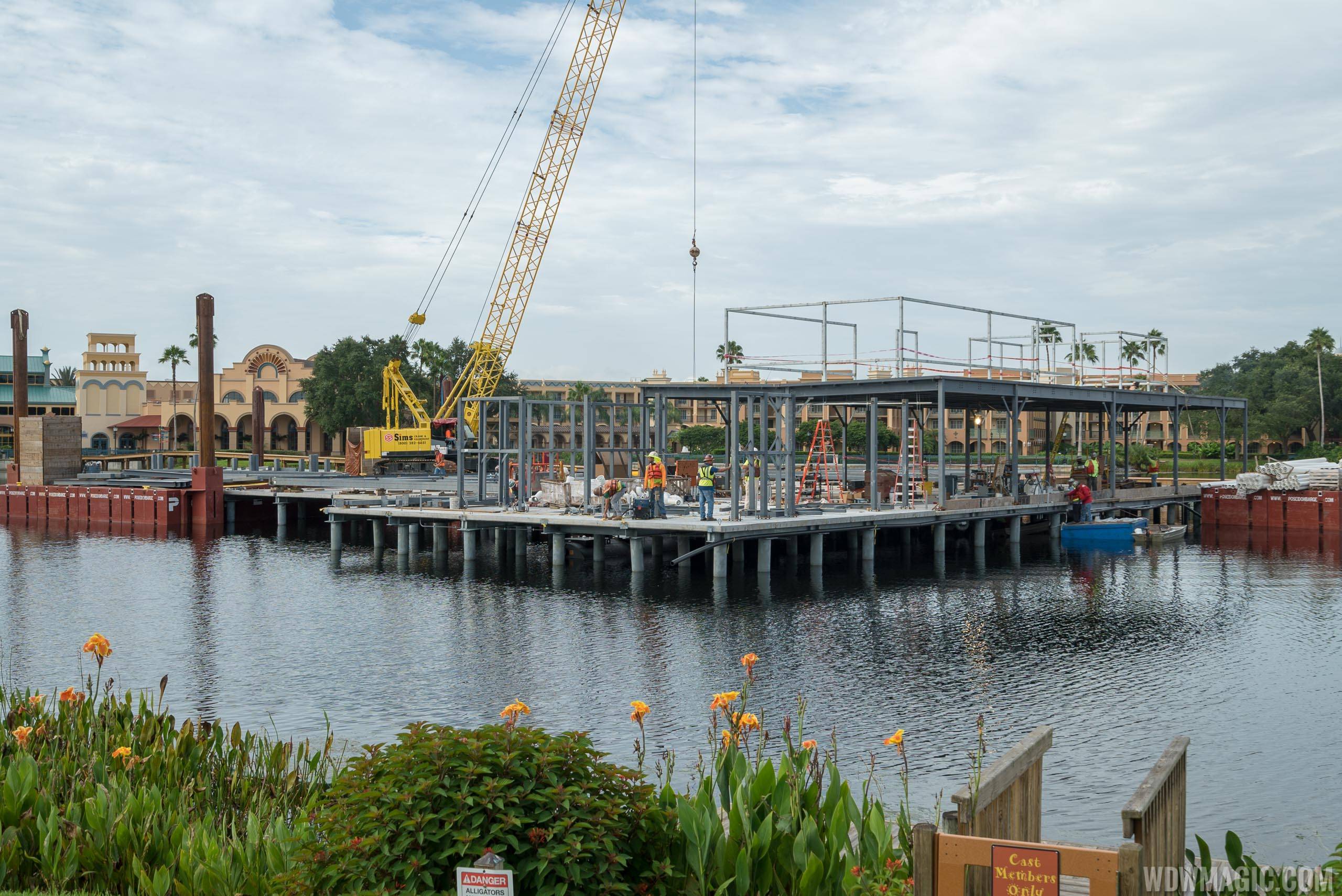 Lake Dorado restaurant construction - July 2018