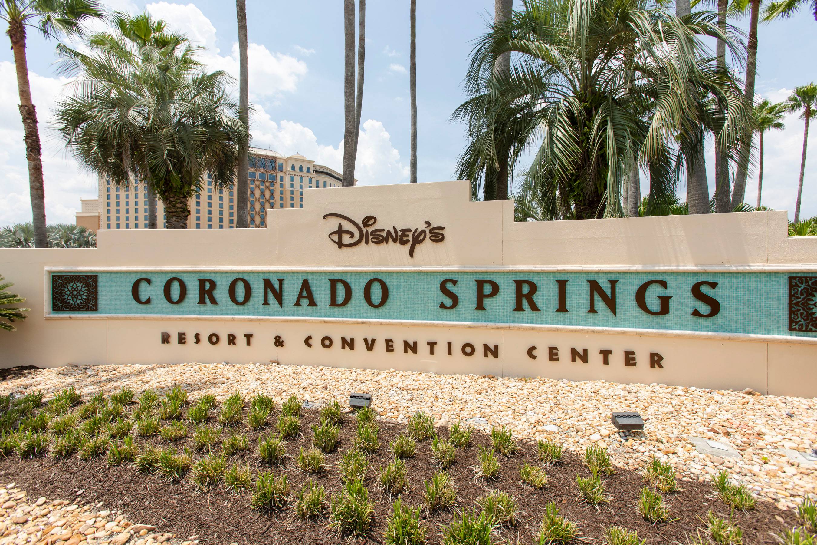 New entrance sign at Disney's Coronado Springs Resort