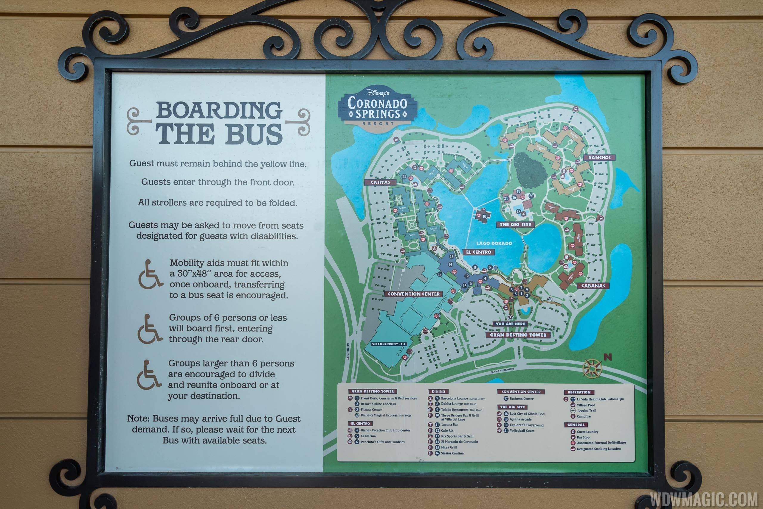 Disney's Coronado Springs Gran Destino - Bus Map
