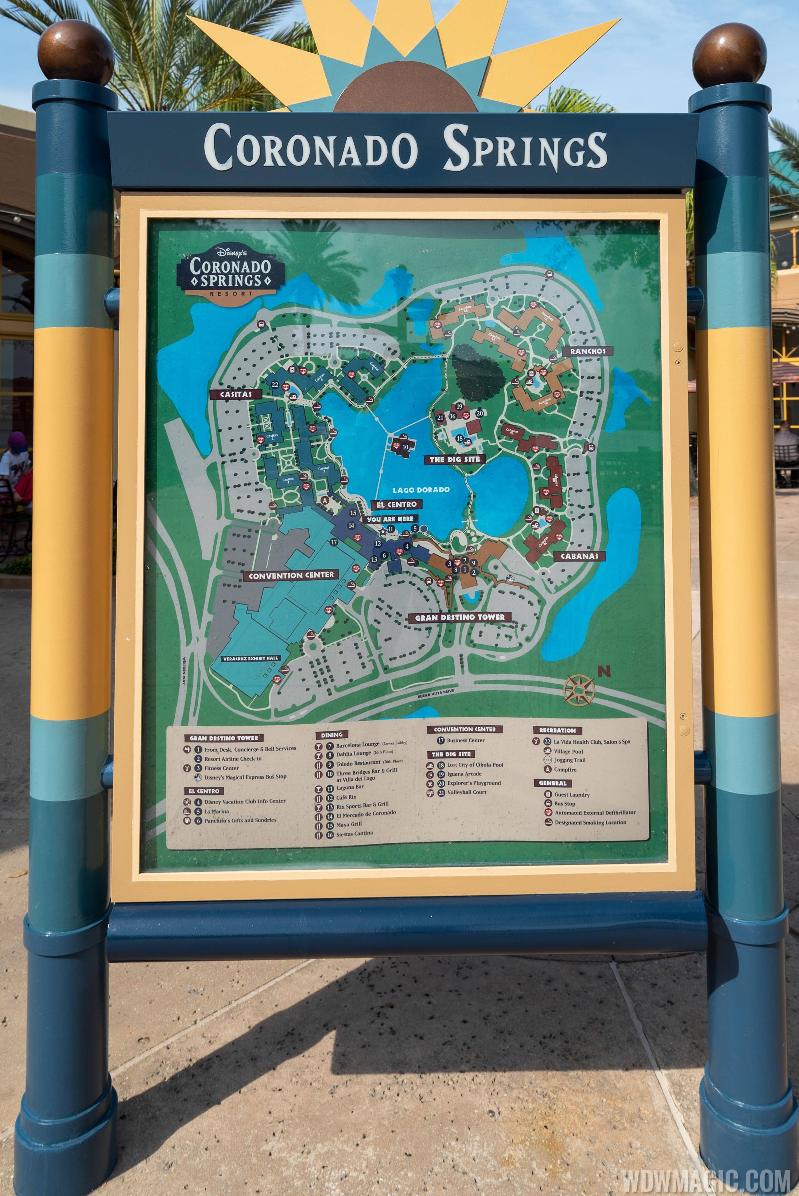 Disney's Coronado Springs resort map