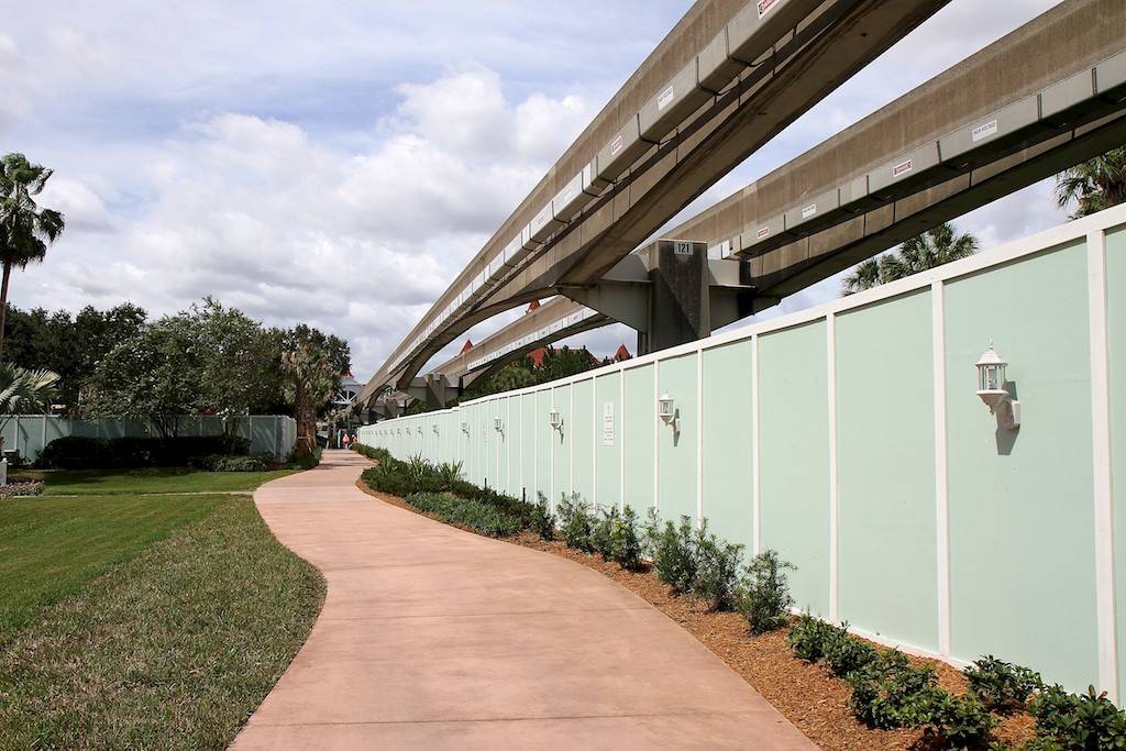 A new walkway has been constructed linking the Wedding Pavilion and Health Club to the Grand Floridian Resort