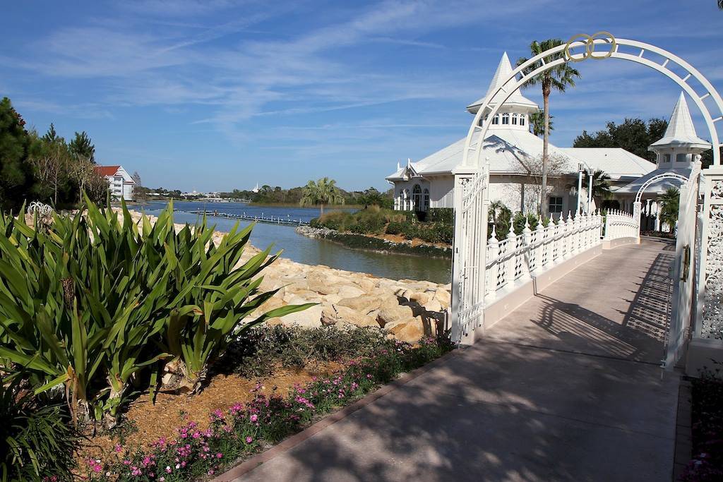 PHOTOS - New shoreline at the Wedding Pavilion along the Grand Floridian DVC site
