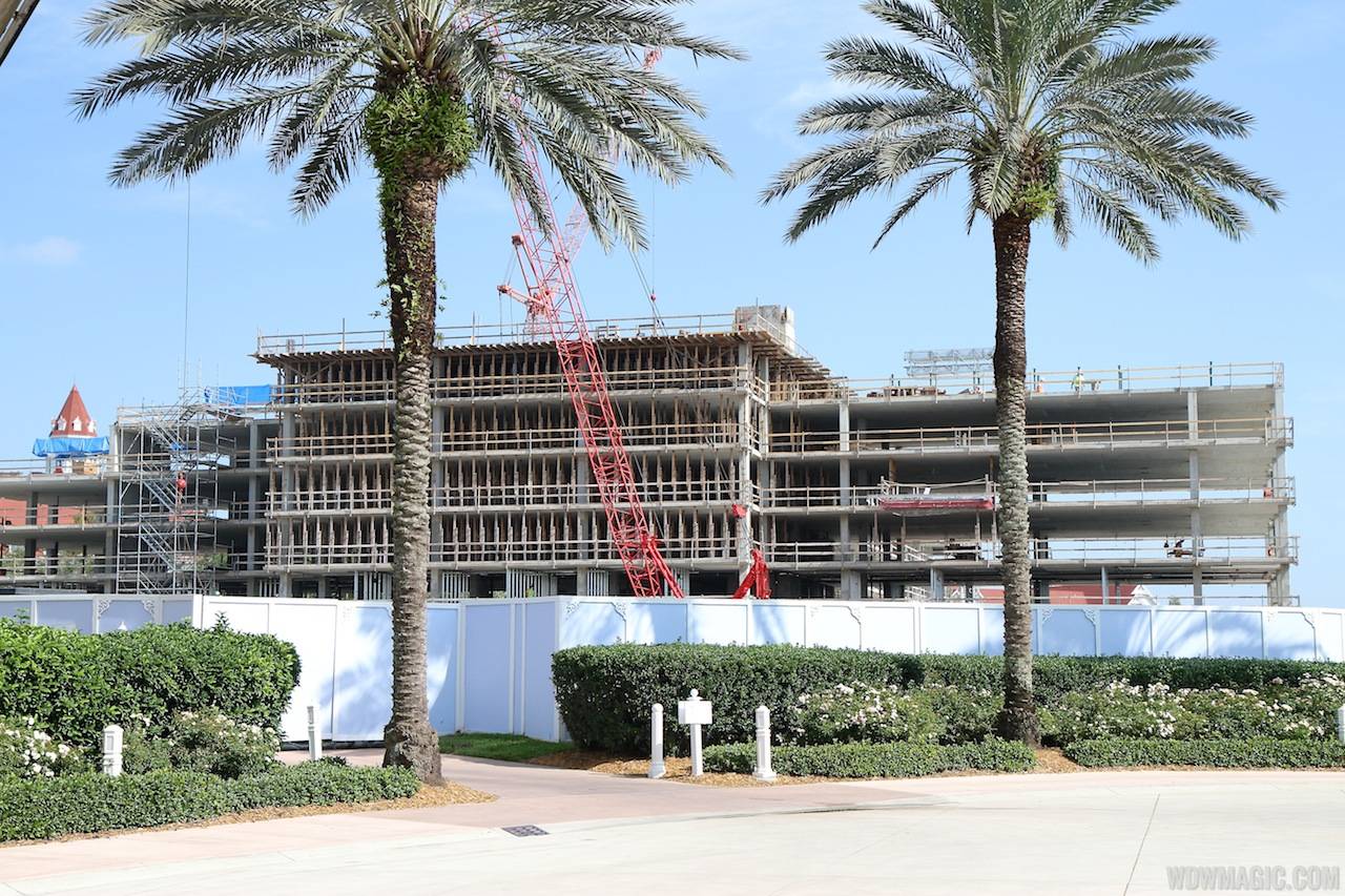 Disney's Grand Floridian DVC construction including aerial