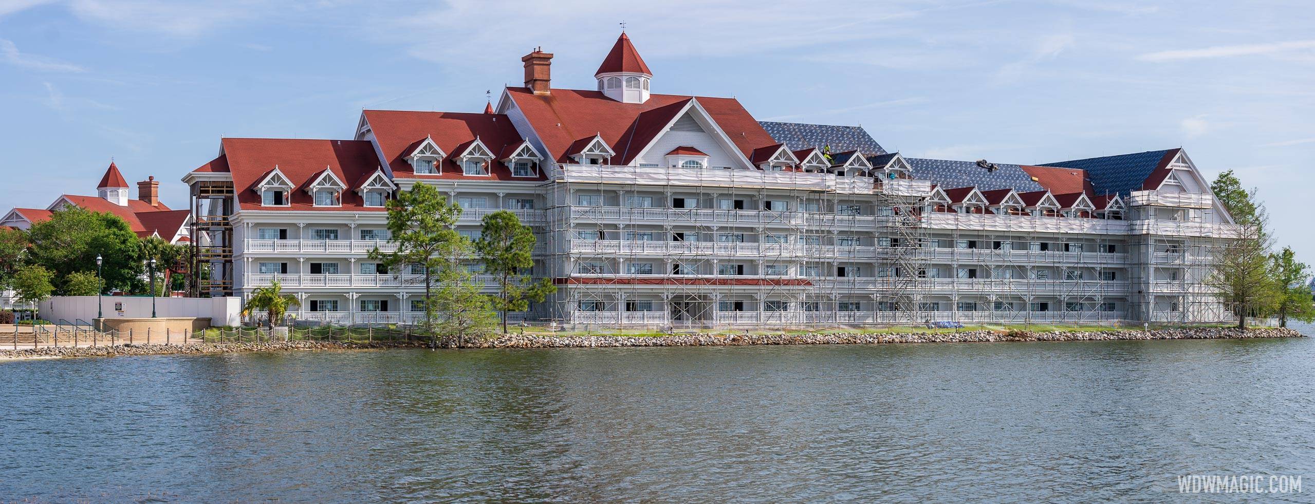 Construction update from Disney's Grand Floridian Resort as new DVC villas take shape at the Big Pine Key building