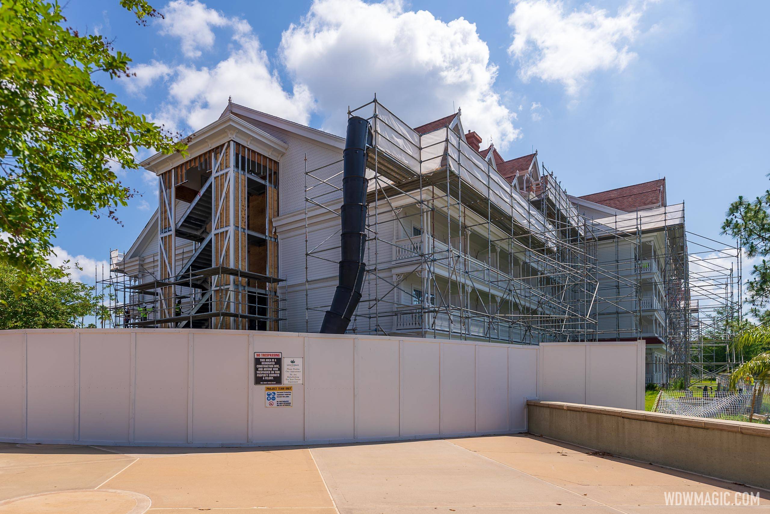 2022 DVC Villas construction at Disney's Grand Floridian Resort - May 18 2022