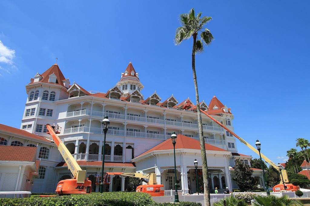 Disney's Grand Floridian Resort exterior refurbishment underway