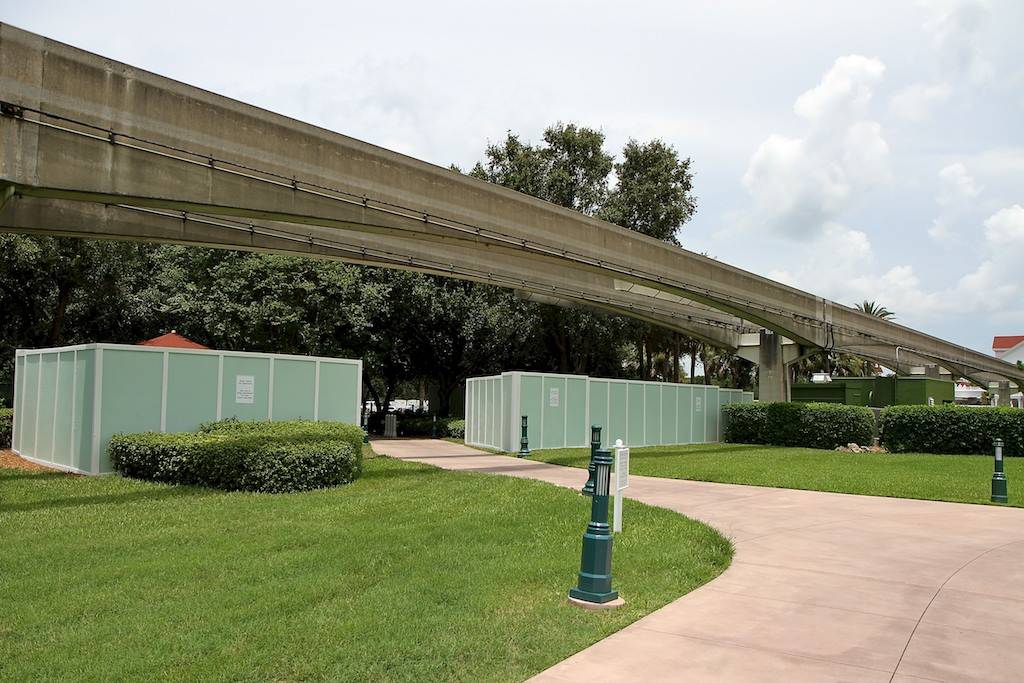 Walls up at the Grand Floridian - Villas site preparation