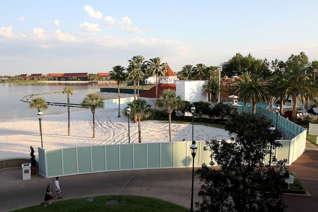 PHOTOS - Beach pool area refurbishment at the Grand Floridian Resort